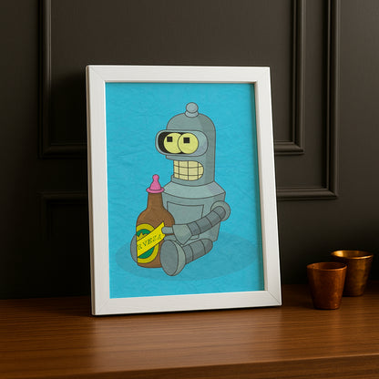 Cadre Photo Futurama - Bender Biberon