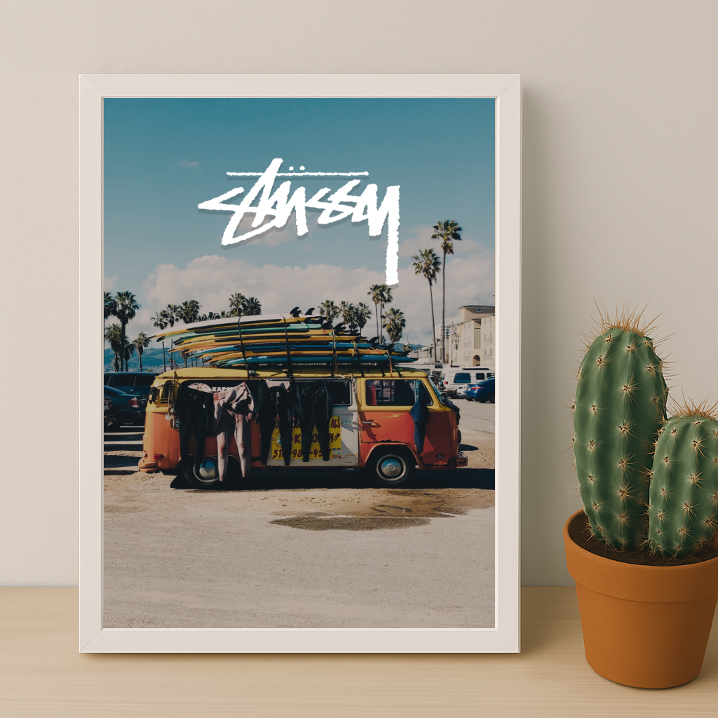 Cadre photo Stüssy - Van Surf