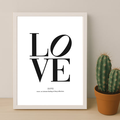 Cadre photo Citation - Love