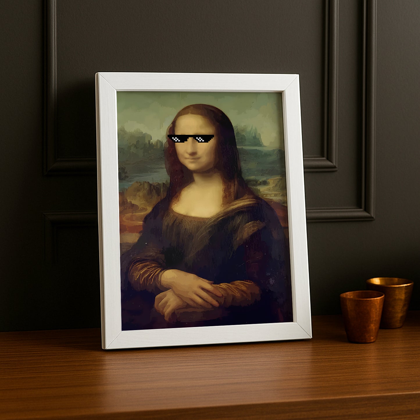 Cadre photo La Joconde Bad Mona Lisa