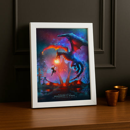 Cadre Photo Skyrim - Dragonborn vs Alduin