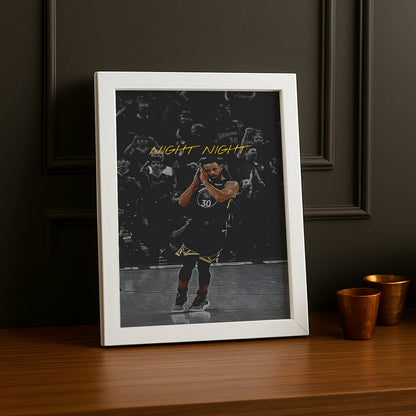 Cadre photo NBA - Stephen Curry "Night, Night"