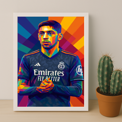 Cadre Photo Valverde Real Madrid – Poster Encadré HD Papier Premium