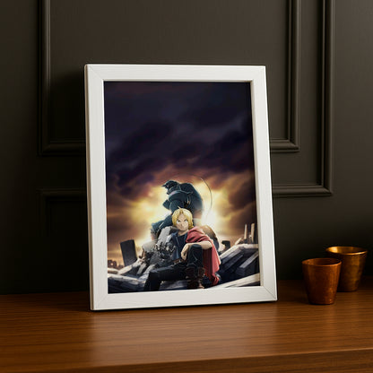 Cadre Photo Full Metal Alchemist - Edward et Alphonse Elric