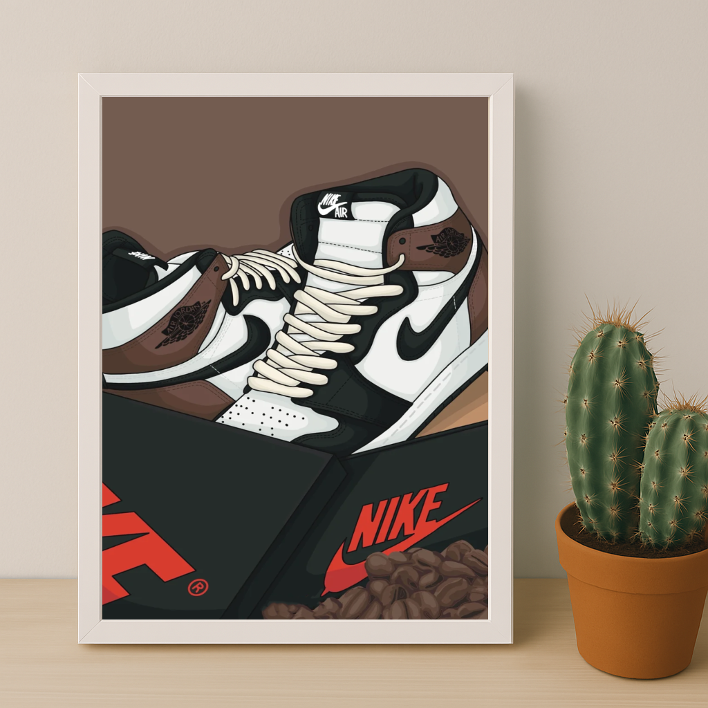 Poster Nike Air Jordan 1 High Brown