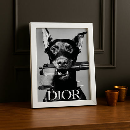 Cadre photo Chien Dior