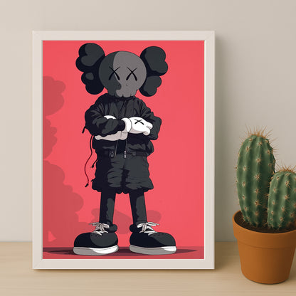 Cadre photo Kaws - Chill Attitude