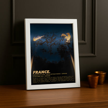 Elf All-Stars-Trikot-Fotorahmen Frankreich vs. Spanien