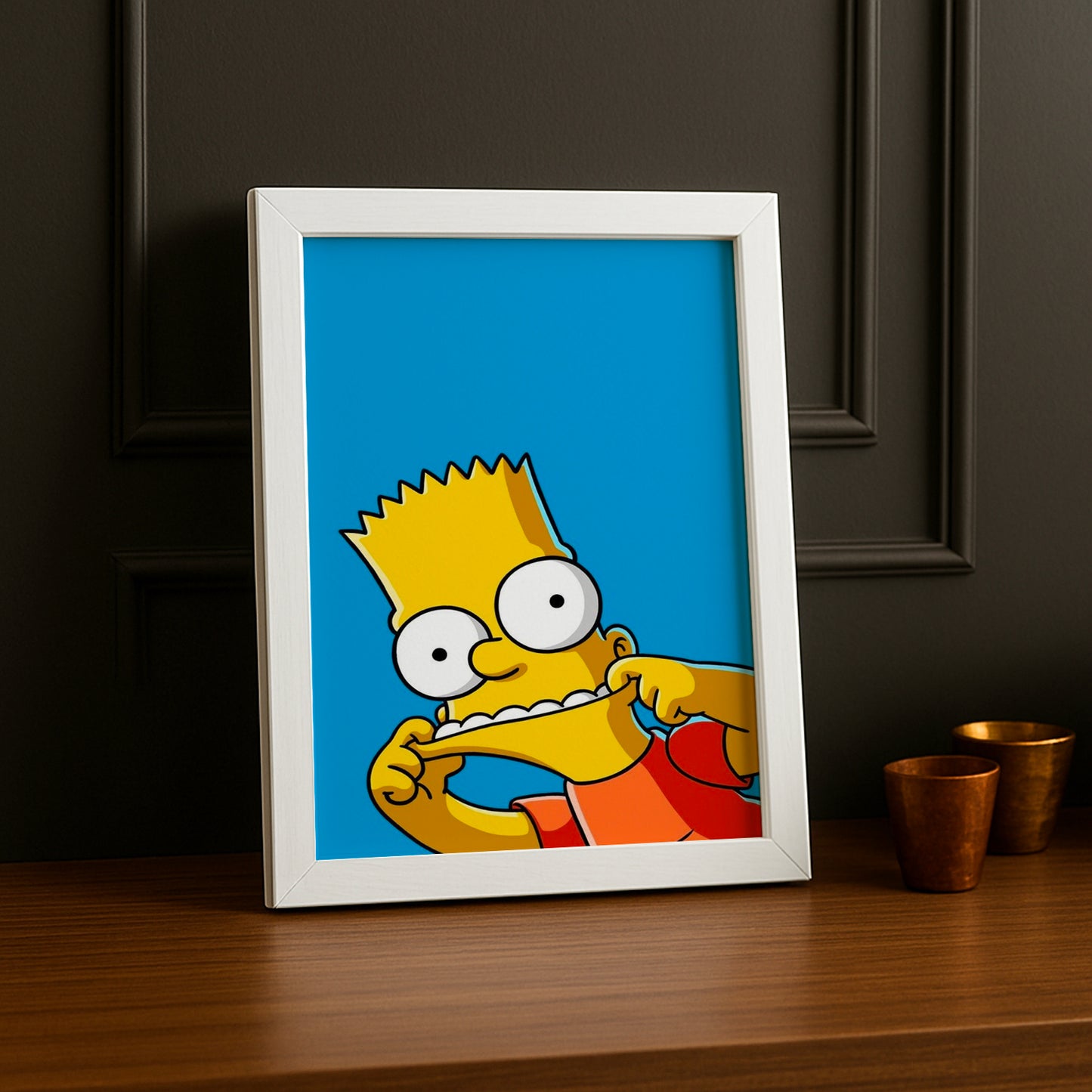 Cadre Photo Les Simpsons - Bart Grimace