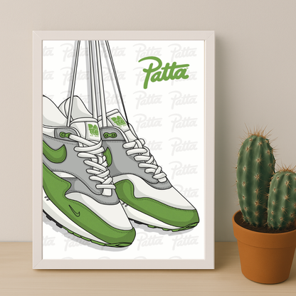 Poster Nike Patta vert
