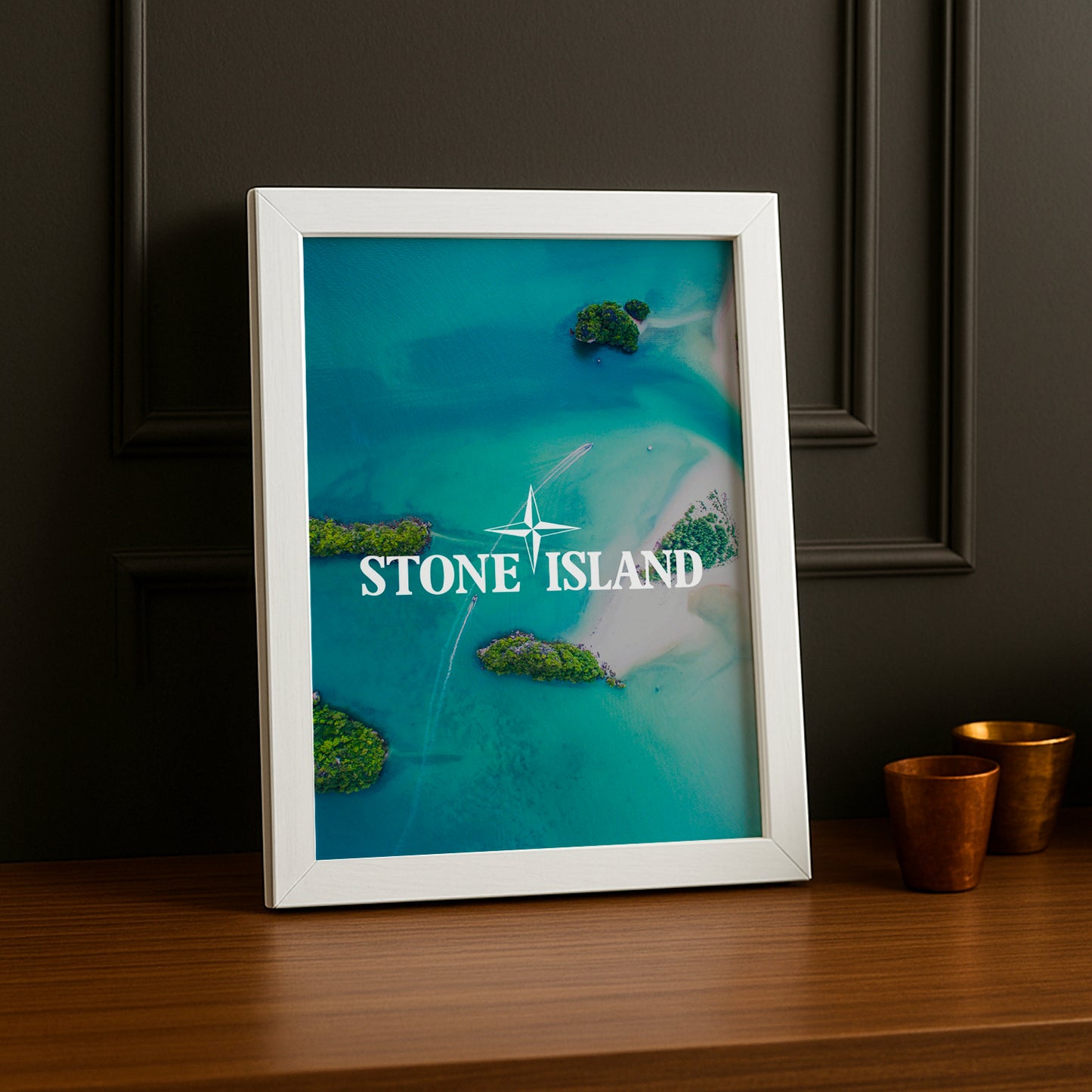 Poster Stone Island - Île Paradisiaque