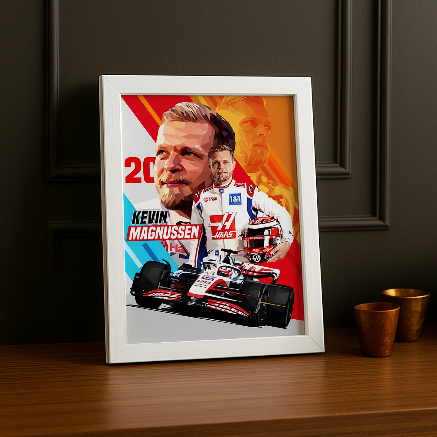Cadre photo Kevin Magnussen Formule 1