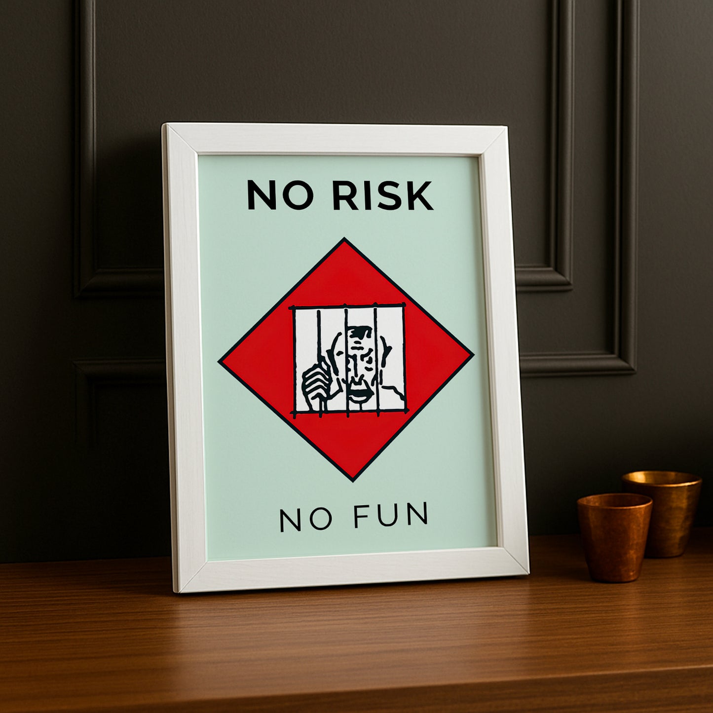 Monopoly No Risk No Fun - Cadre photo