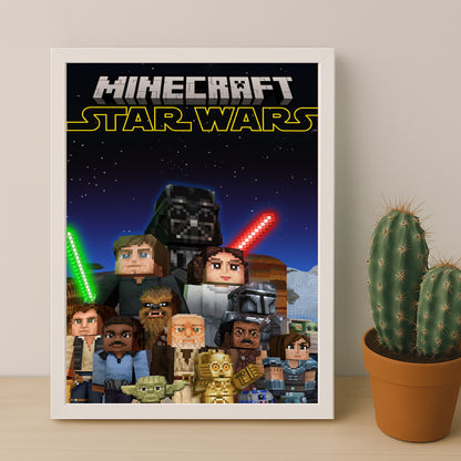 Cadre photo Minecraft - Star Wars