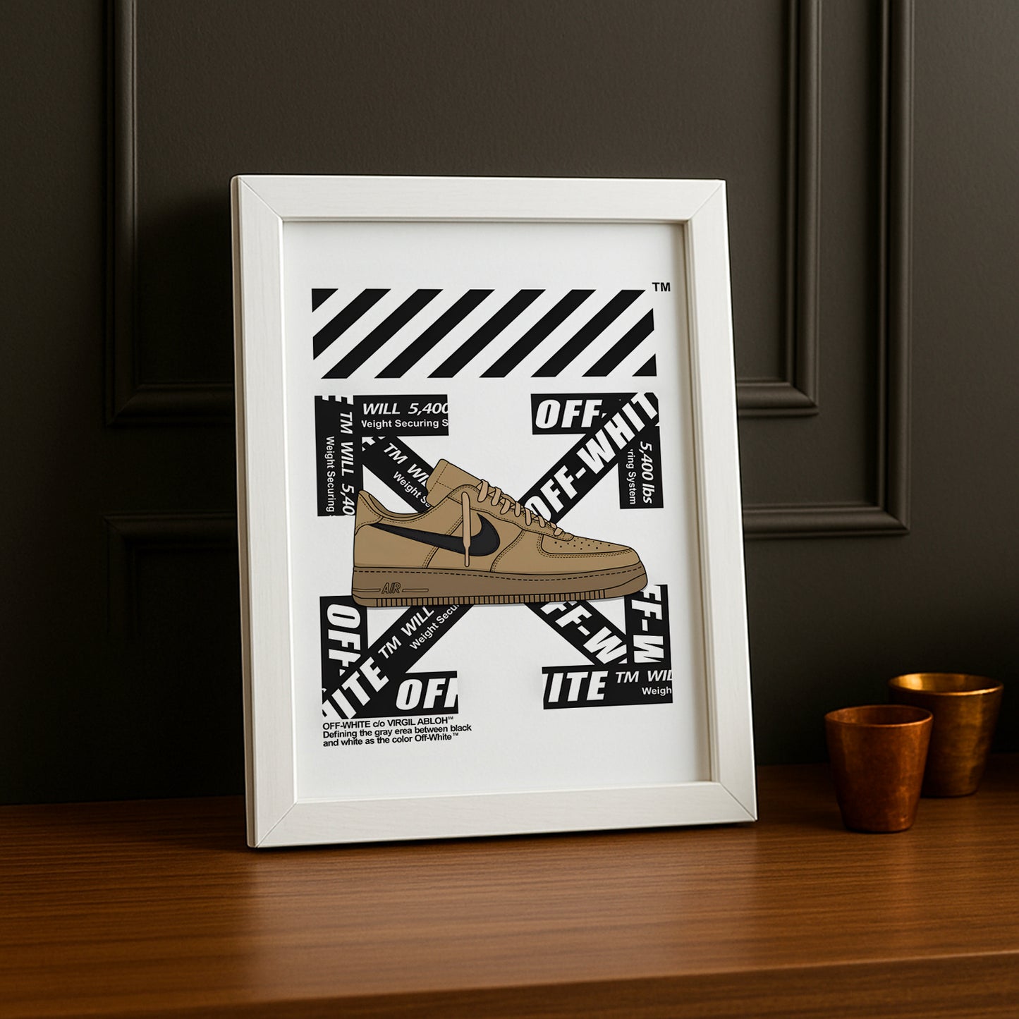 Cadre photo Air Force 1 x Off-White