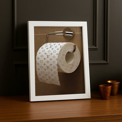 Cadre photo Louis Vuitton papier toilette