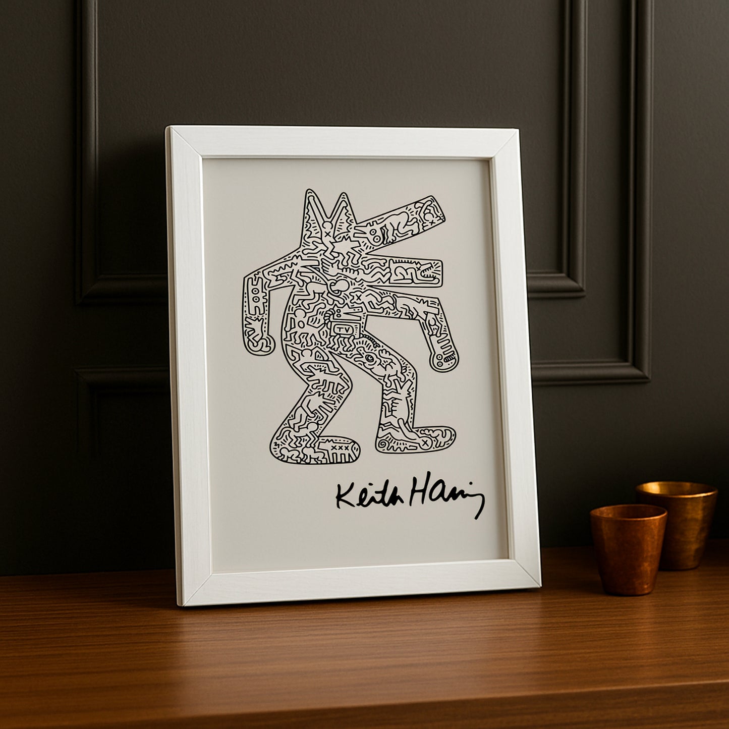 Cadre photo Keith Haring