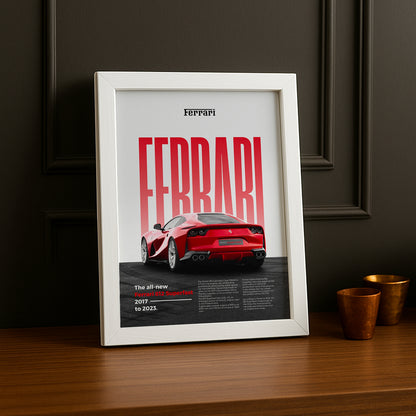 Poster Voitures - Ferrari 812 Superfast
