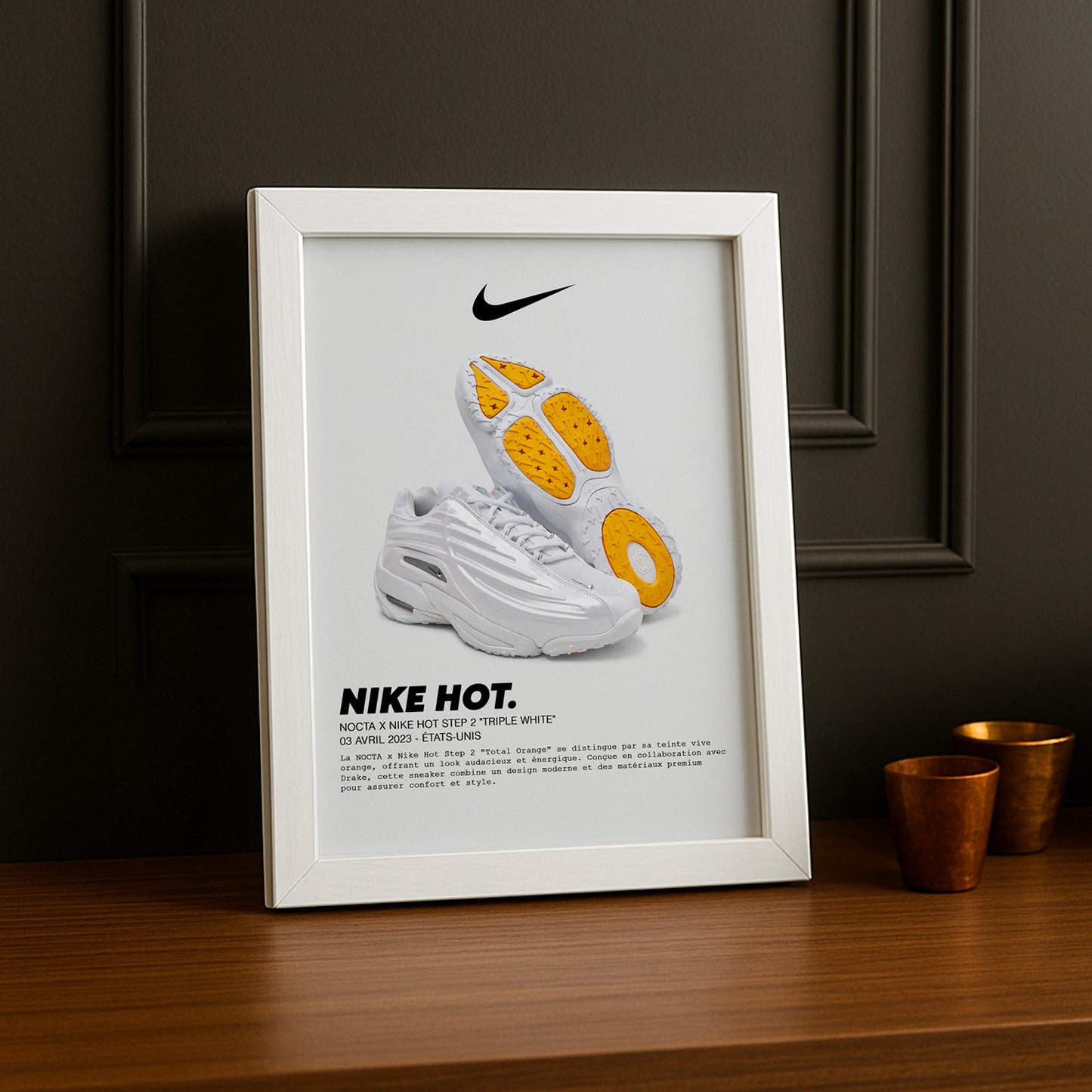 Cadre photo Nocta x Nike Hot Step 2 Triple White