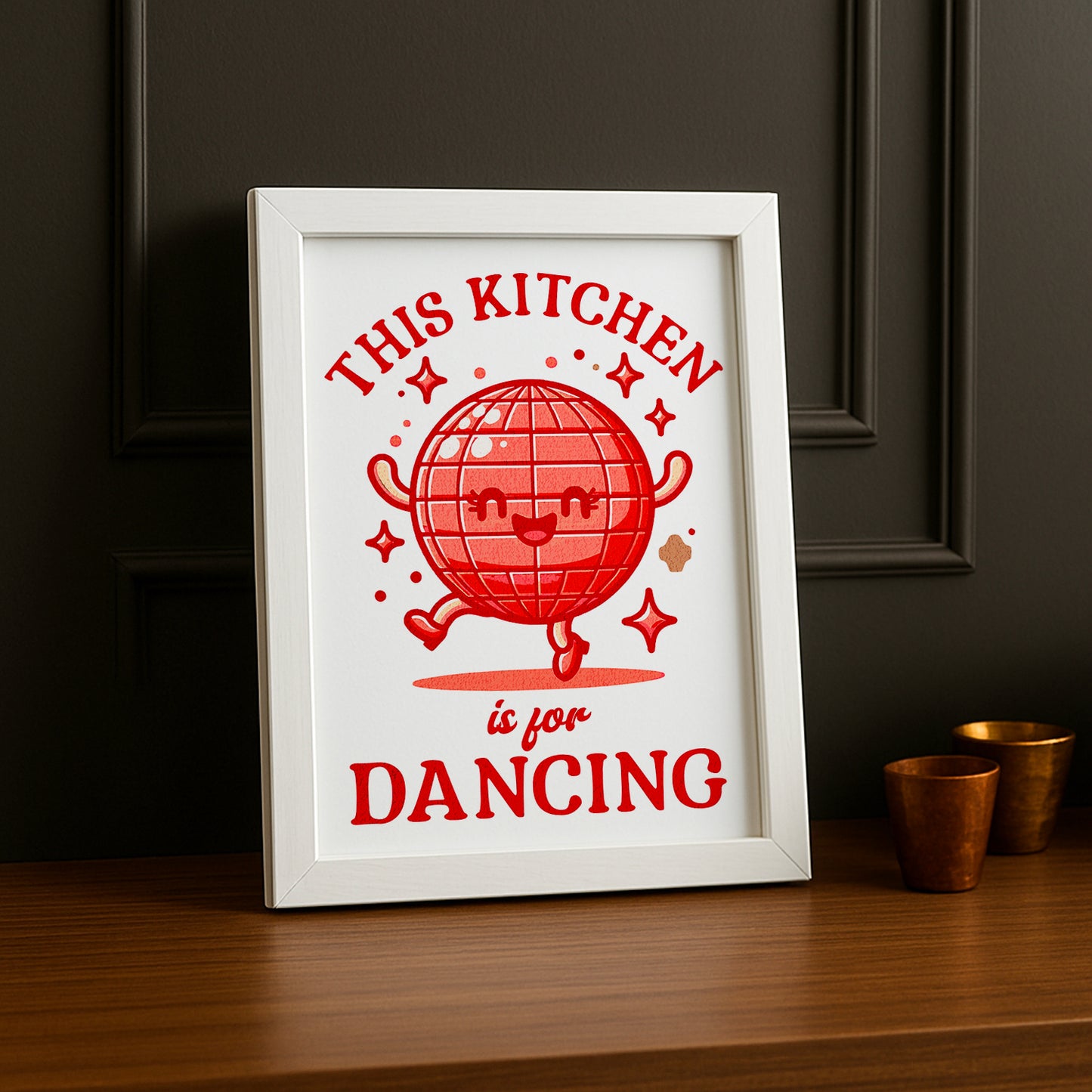 Cadre photo Citation - Kitchen Dancing