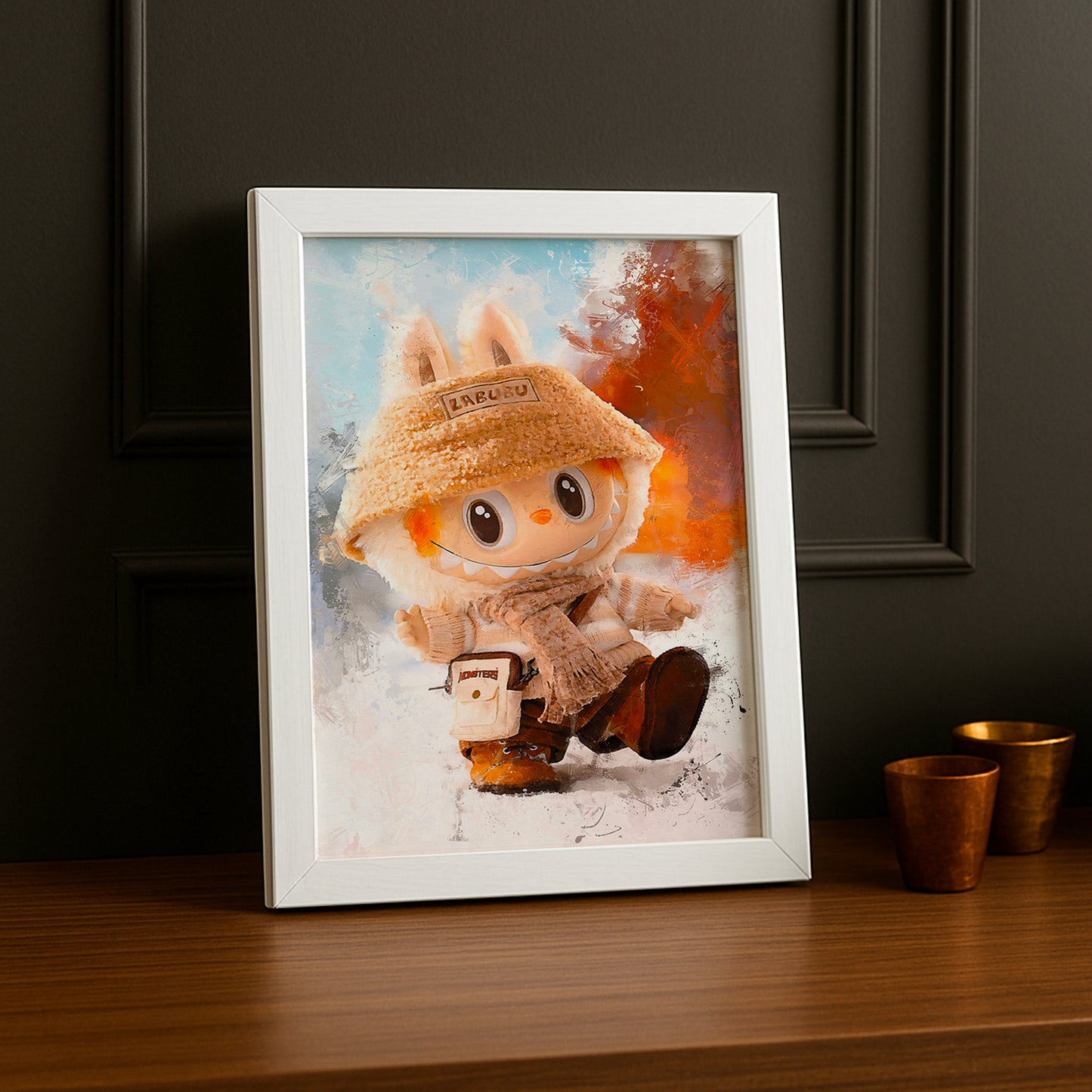 Poster Labubu - Beige