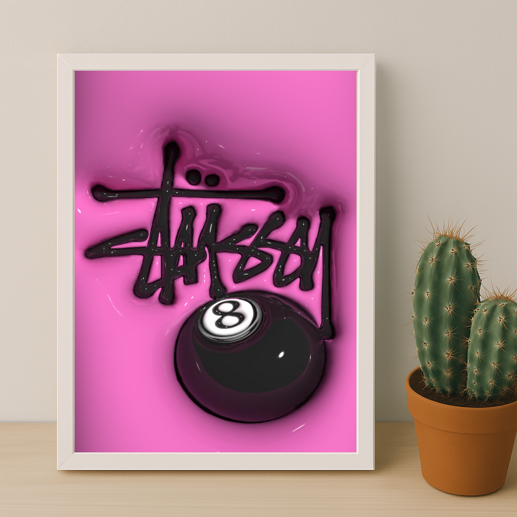 Cadre photo Stüssy - 3D Pink