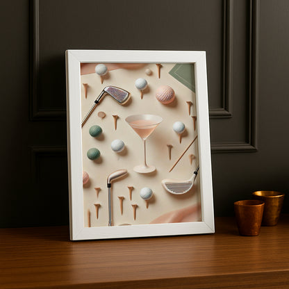 Cadre Photo Golf - Rose