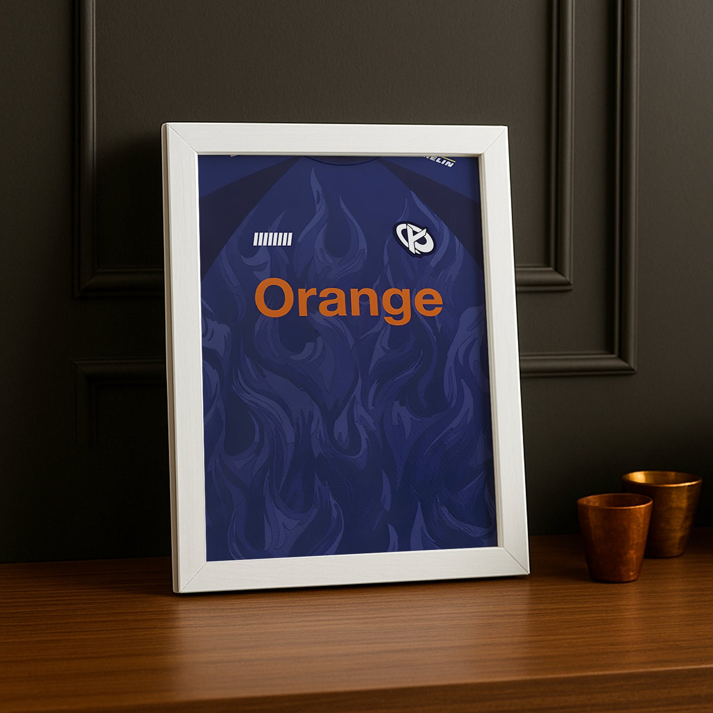 Cadre photo Karmine Corp Maillot bleu