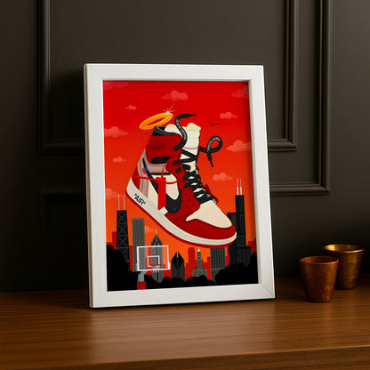 Cadre photo Air Jordan 1 Chicago x Off-White