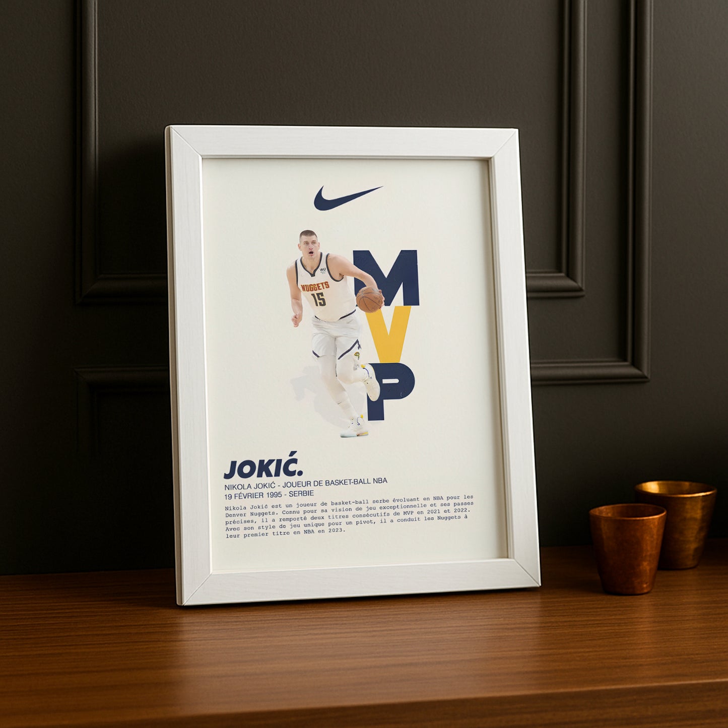 Cadre photo Nikola Jokic NBA