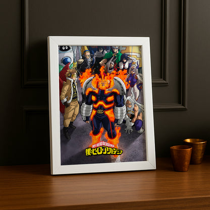 Cadre Photo My Hero Academia - Endeovor Team