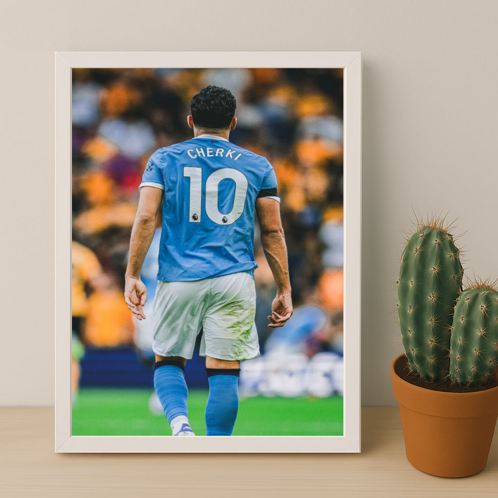 Poster Manchester City - Rayan Cherki 10