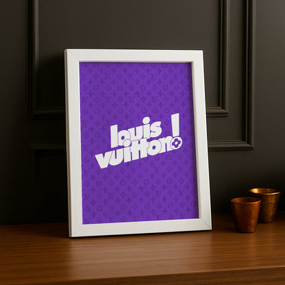 Cadre photo Louis Vuitton Purple