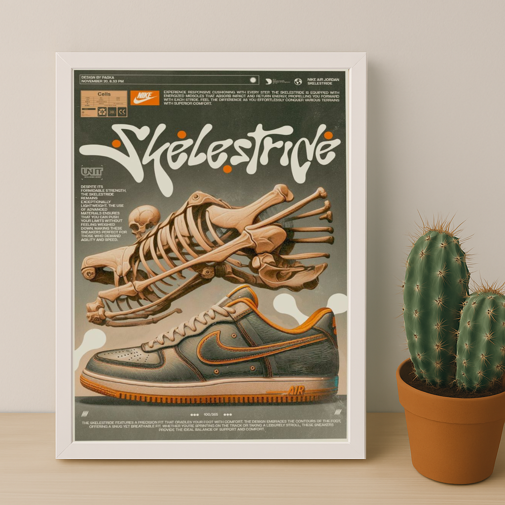 Poster Nike Air Force Skelestrine