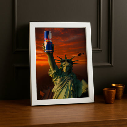 Cadre Photo Redbull - Statue de la Liberté