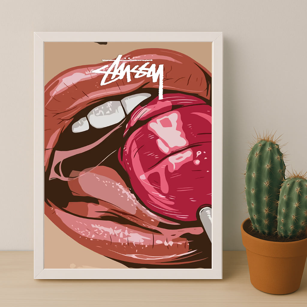 Cadre photo Stussy - Lollipop Lips