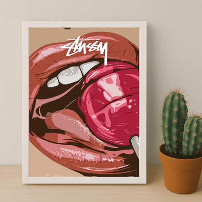 Cadre photo Stussy - Lollipop Lips