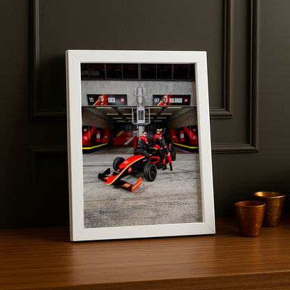 Poster encadrée GP Explorer - Écurie Lego Djilsi x Max Biaggi