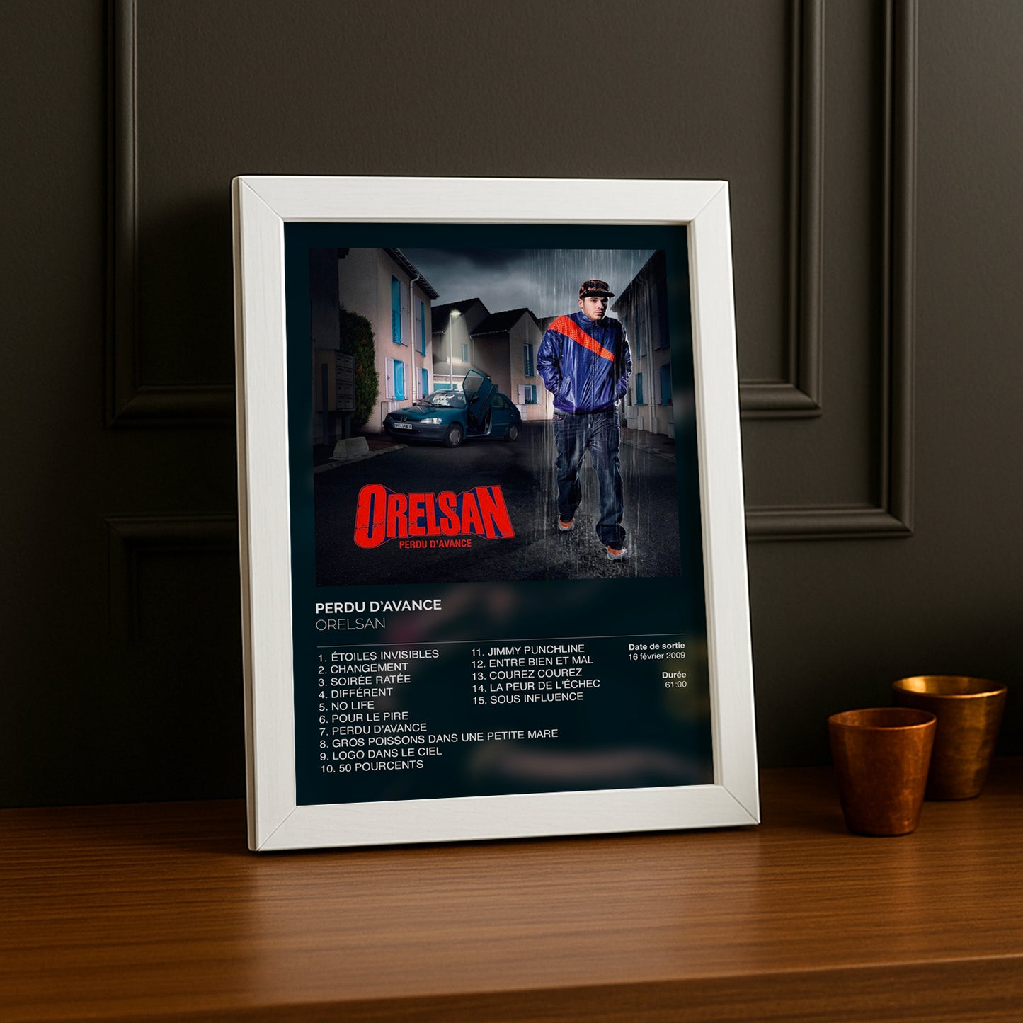 Cadre photo Album Perdu d'avance d'Orelsan