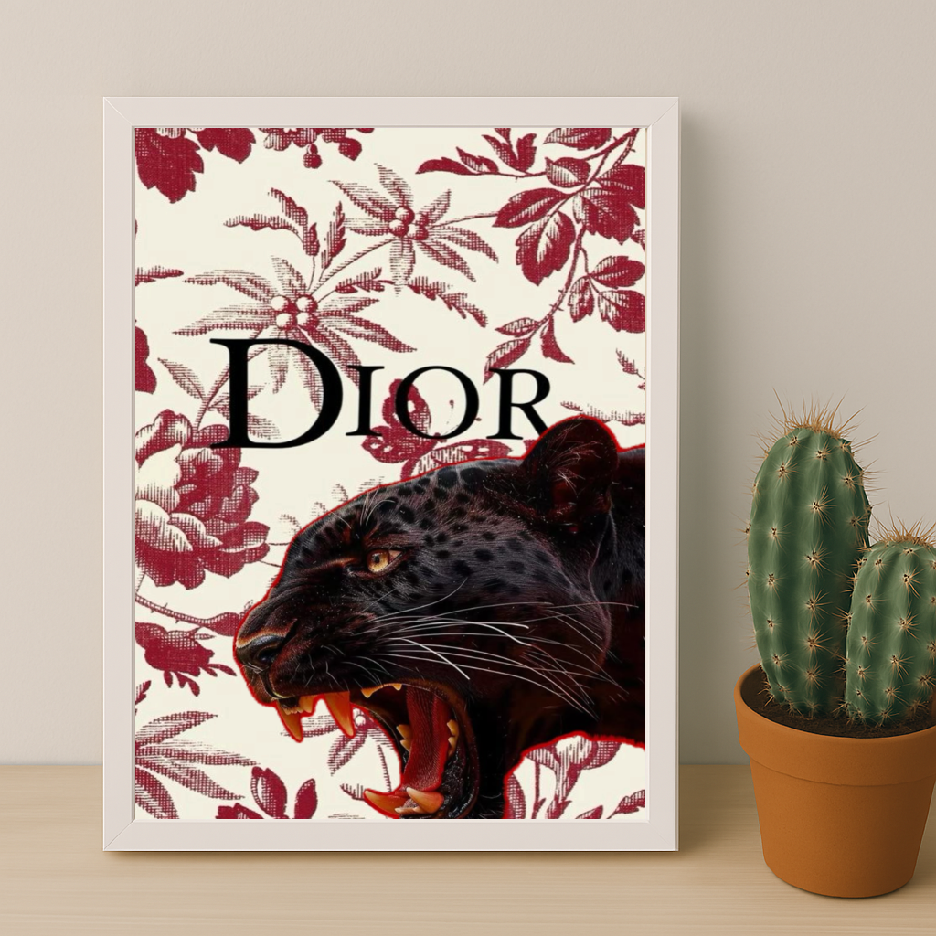 Cadre photo Dior Black Tiger