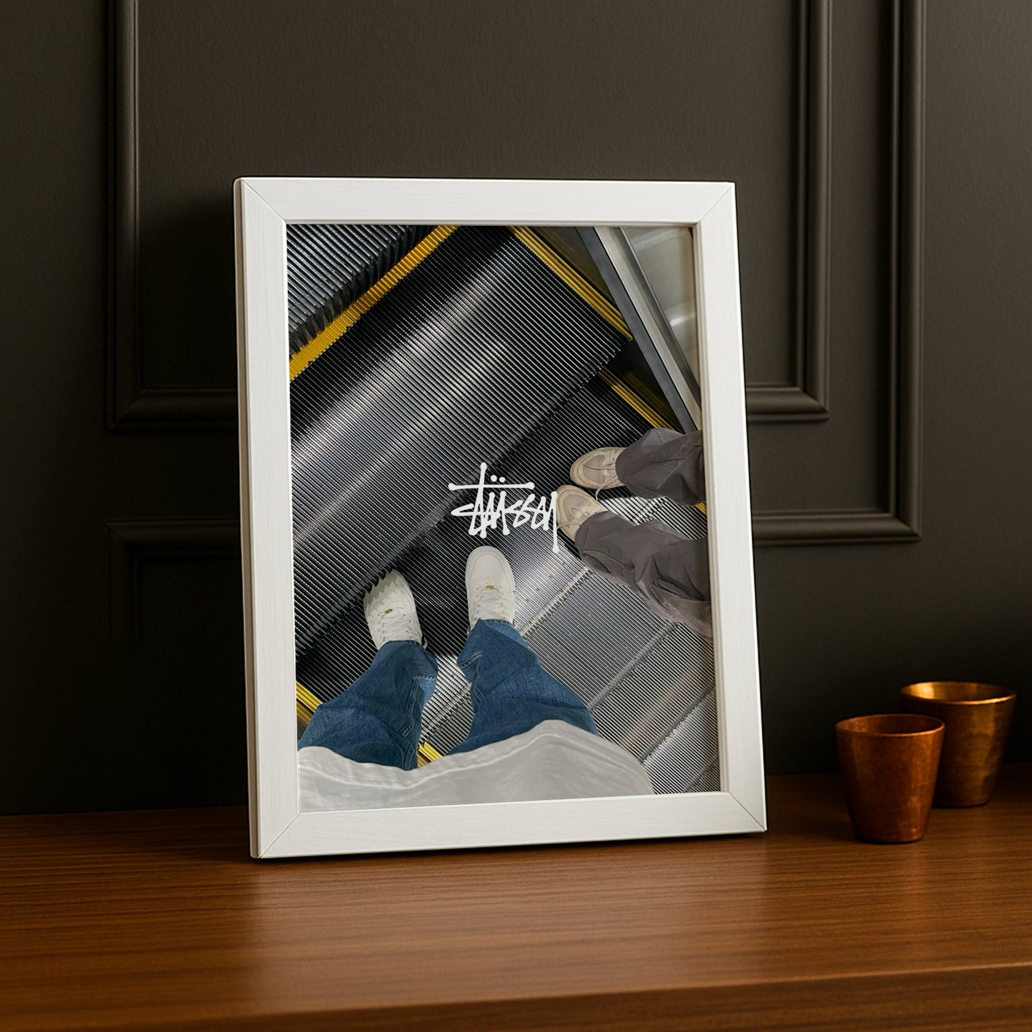 Cadre photo Stüssy escalier