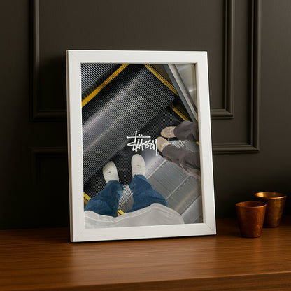 Cadre photo Stüssy escalier
