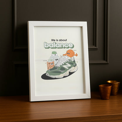 Cadre photo New Balance - life is about balance