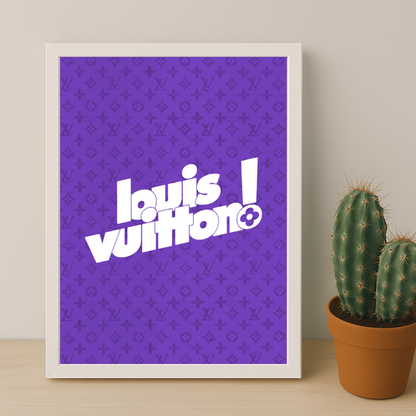 Cadre photo Louis Vuitton Purple