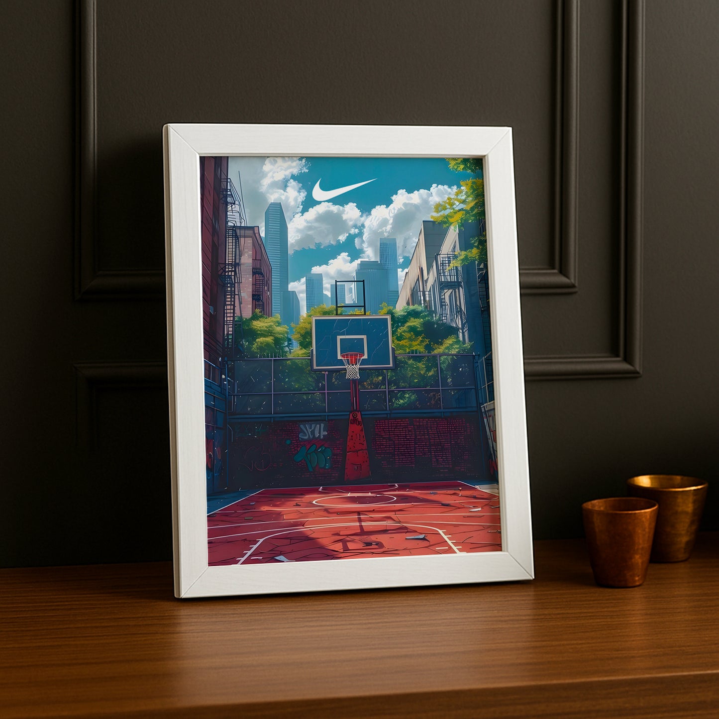 Cadre photo Terrain Basketball Nike