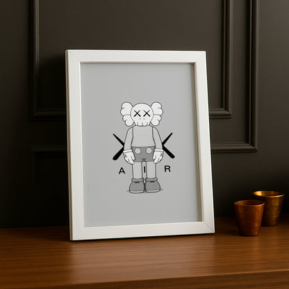 Cadre photo Kaws Air Jordan