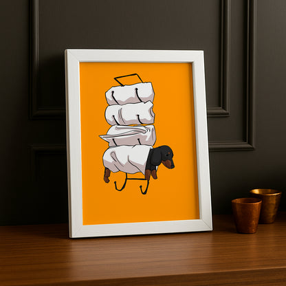 Cadre Photo Chien - Porte serviette