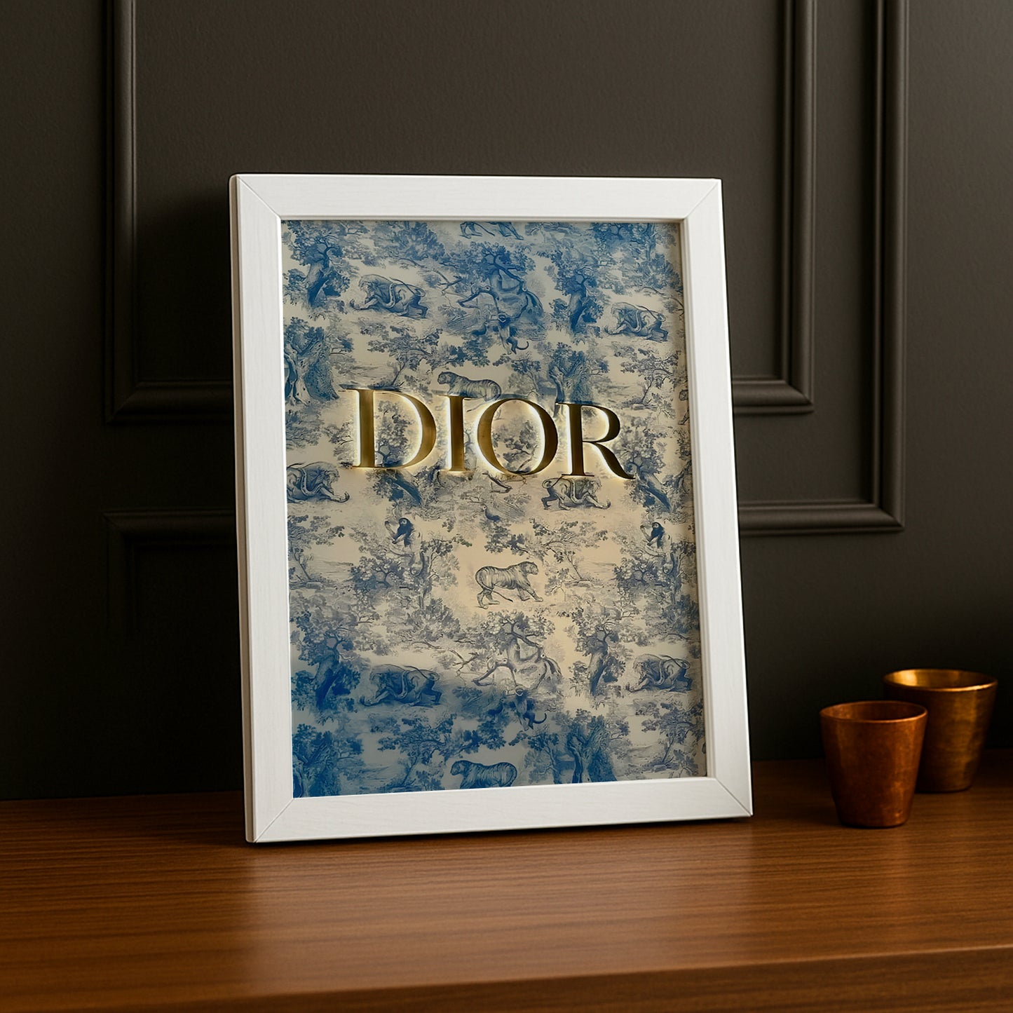 Cadre photo Dior Logo Gold