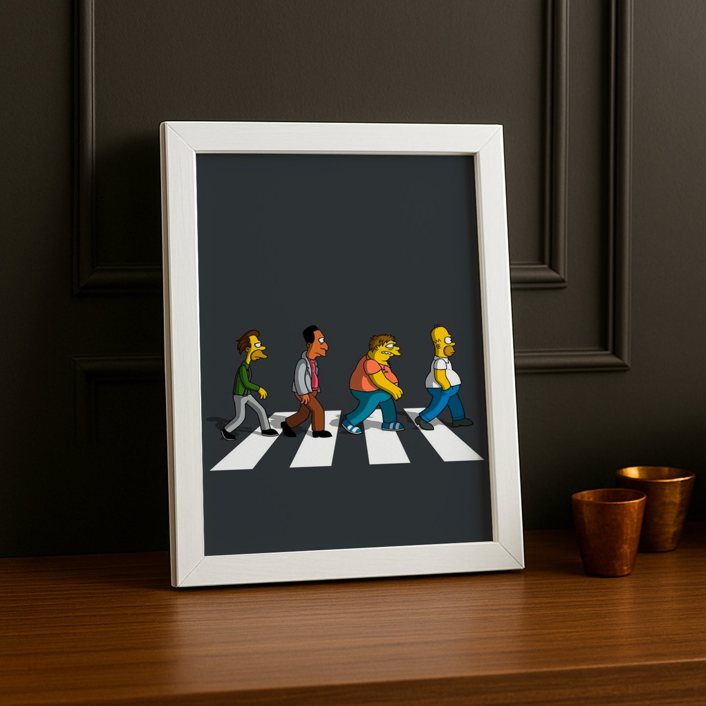 Cadre Photo Les Simpsons - Passage Piéton