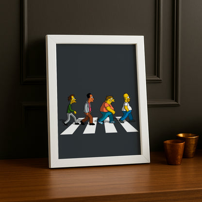 Cadre Photo Les Simpsons - Passage Piéton